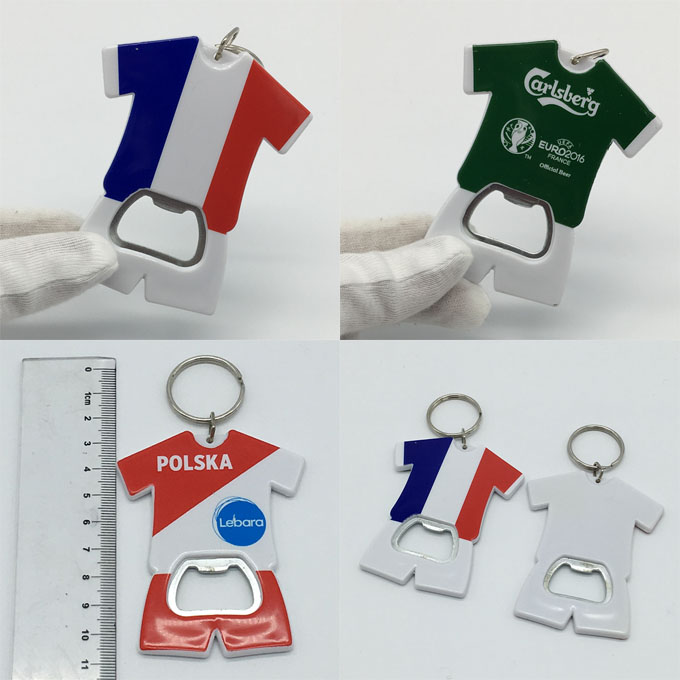 Jersey shape bottle opener