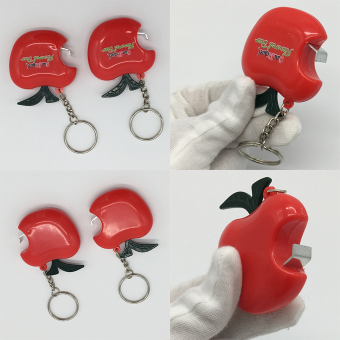 Apple Shape Beer Bottle Opener Keychain