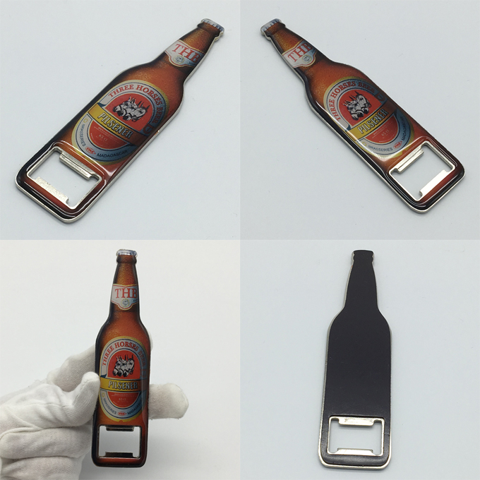 bottle shaped opener magnet fridge