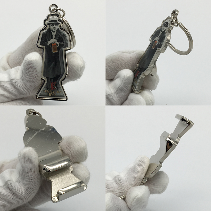 human shaped bottle opener keyring