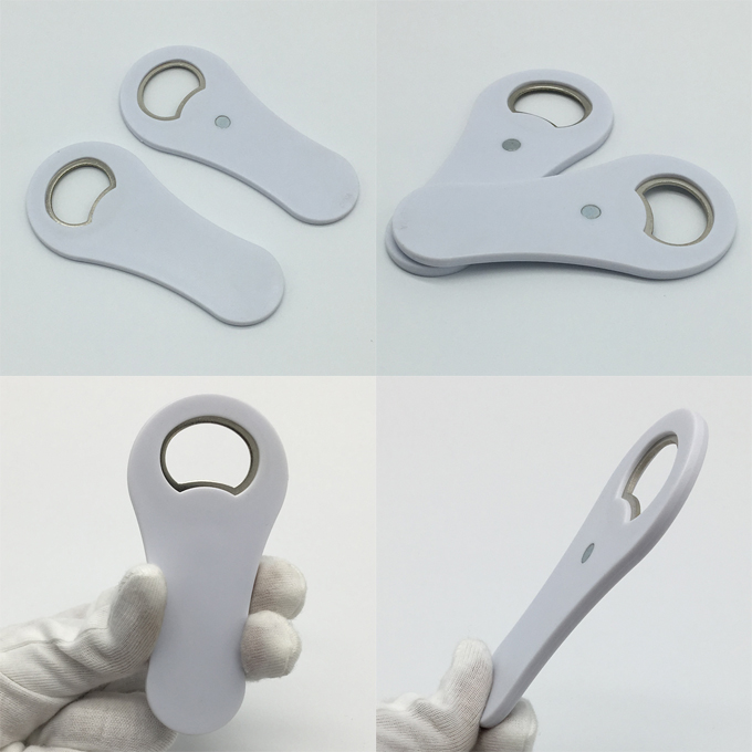 plastic bottle opener magnet