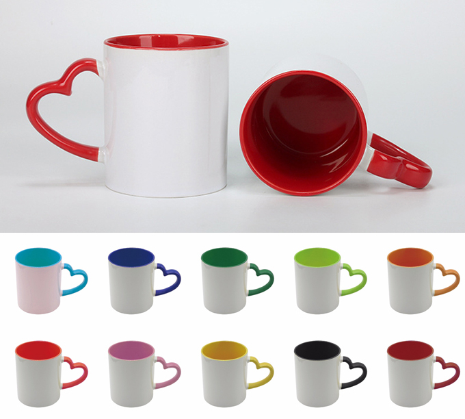 Heart Shaped Handle Mug