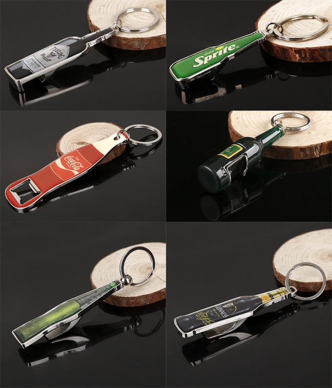 bottle shape keychain