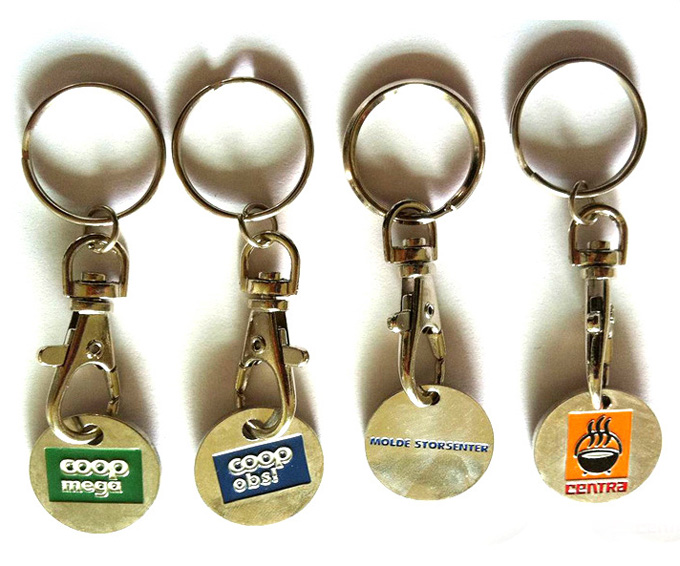 round keychain custom logo